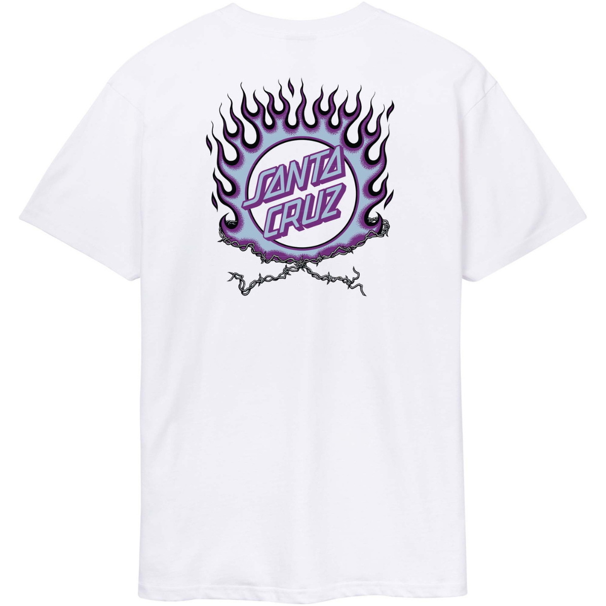 2026 Santa Cruz Mens Forging Dot T-Shirt SCA-TEE-14161 - White